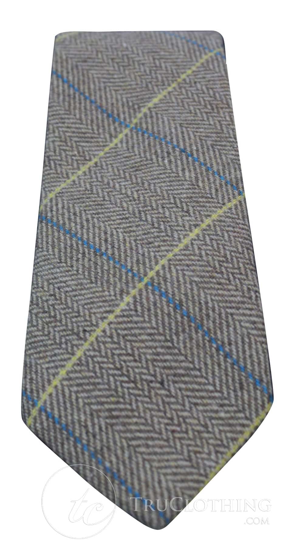 Marc Darcy Mens Tweed Herringbone Textured Marc Darcy Ties Classic Vintage Retro DX7