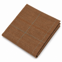 Cravată bărbătească din amestec de lână cu model herringbone din tweed - Stejar