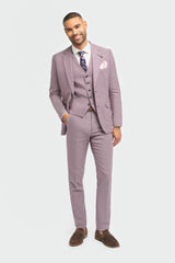 Miami - Sacou de vară roz slim fit pentru bărbați
