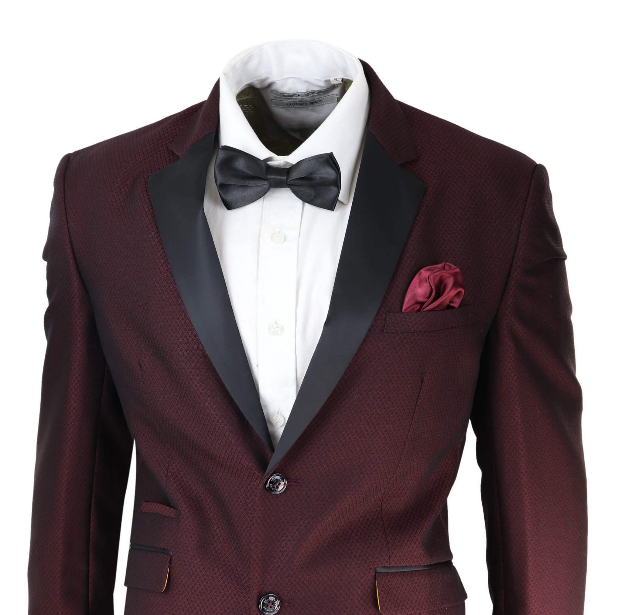 Mens Wine Tuxedo Dinner Suit