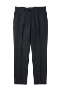 Oscar - Pantaloni bărbătești din tweed, bleumarin, din amestec de lână