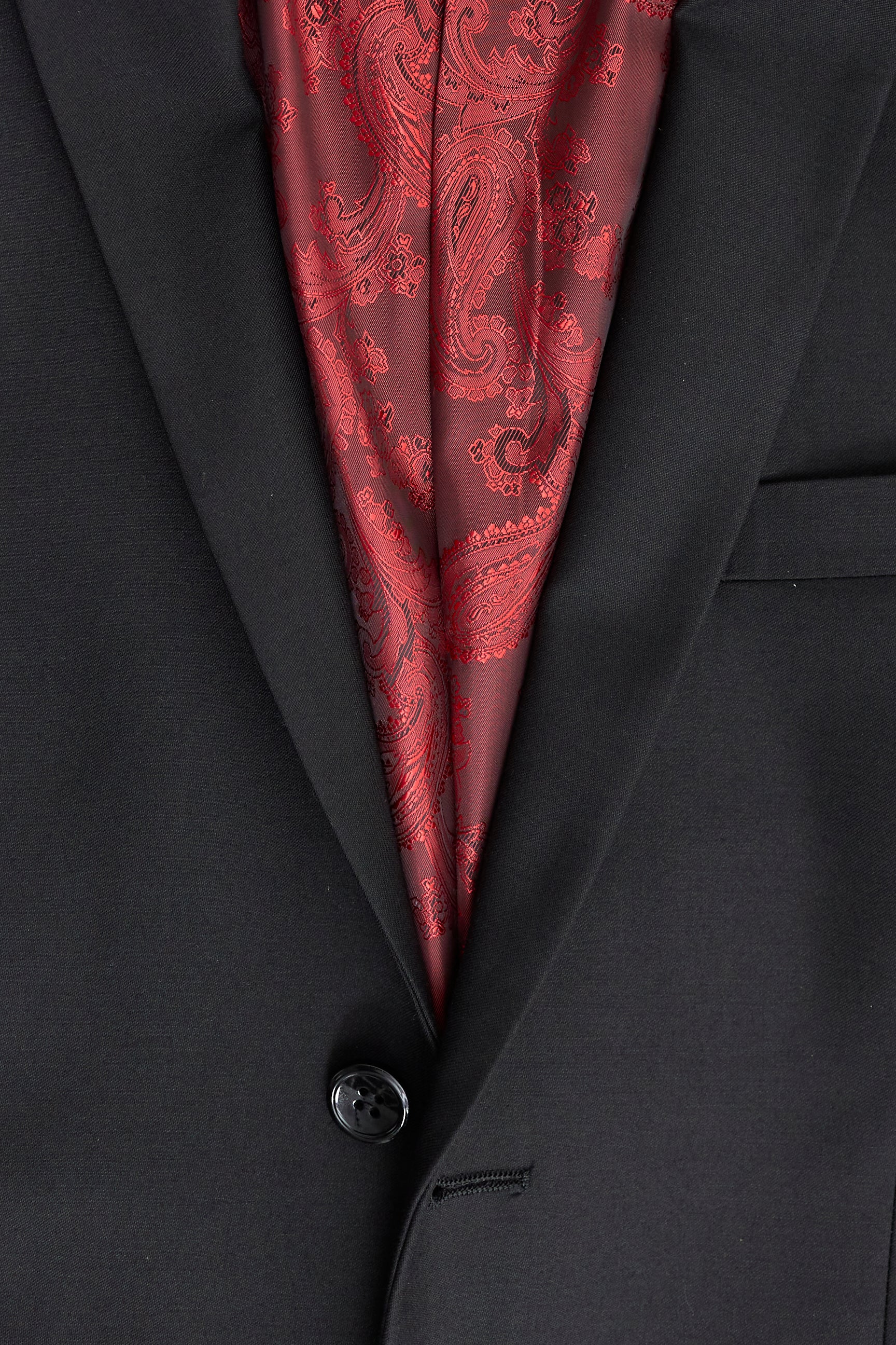 Costum complet Paul Andrew Parker - Costum bărbătesc negru din 3 piese, croială croită, stil clasic, pentru ușă, doliu, înmormântare