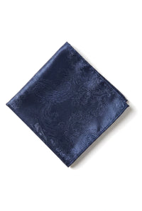 Set cadou cravată bleumarin cu model Paisley, butoni de manșetă, cravată cu imprimeu floral din satin