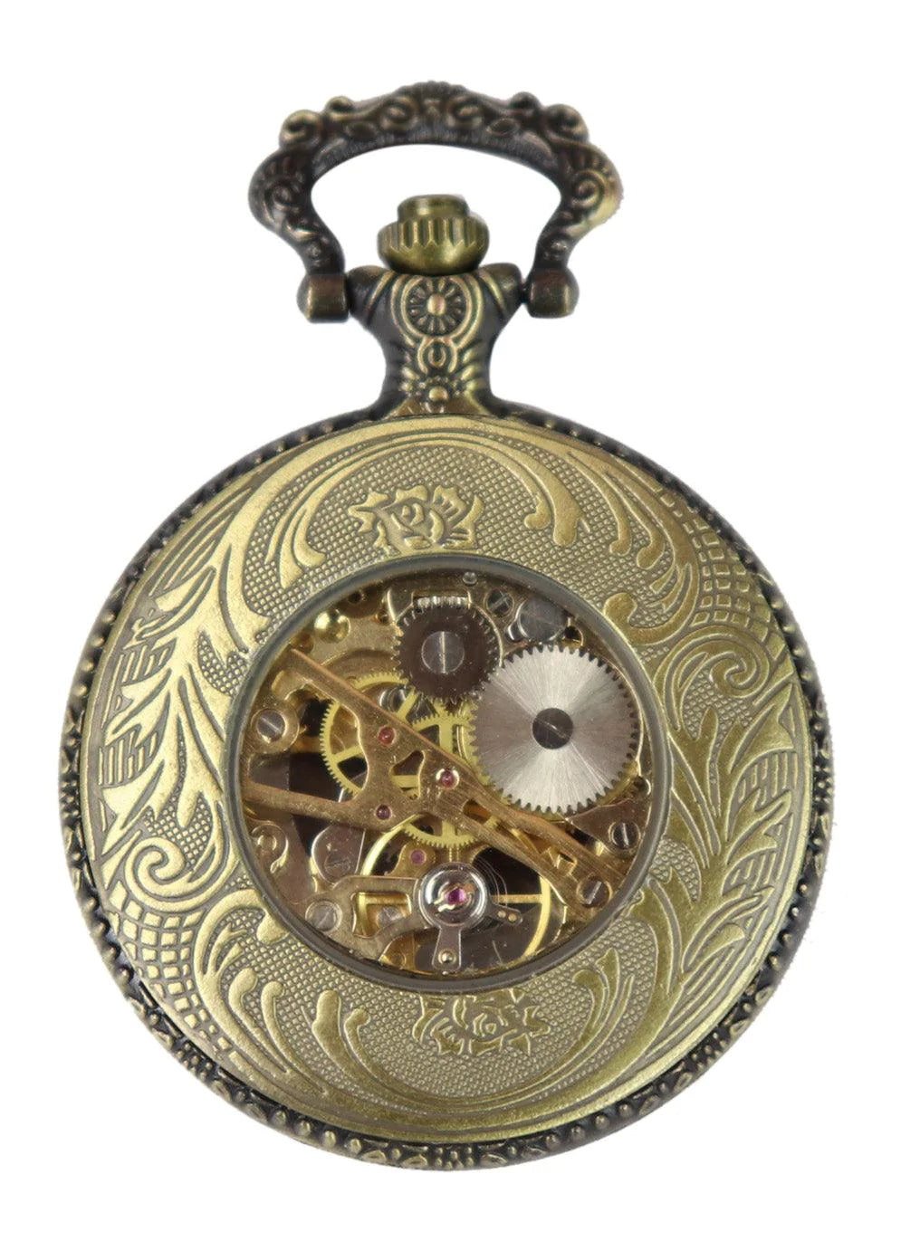 Automatic Mechanical Vintage Pocket Watch Gold Color