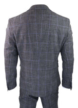 Cavani Power - Grey Glen Check 3 Piece Suit