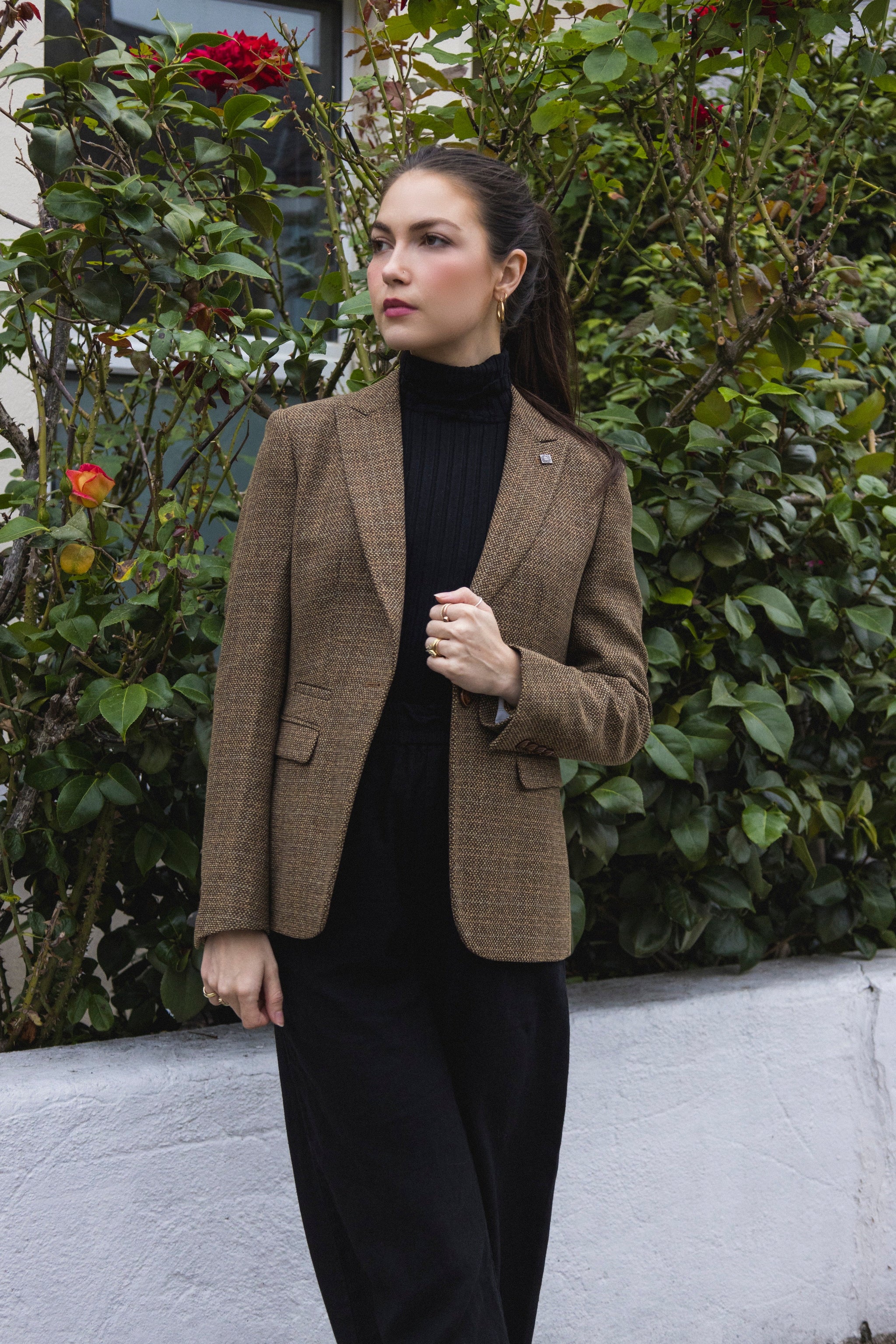 Ralph - Sacou croit croit din tweed maro pentru femei