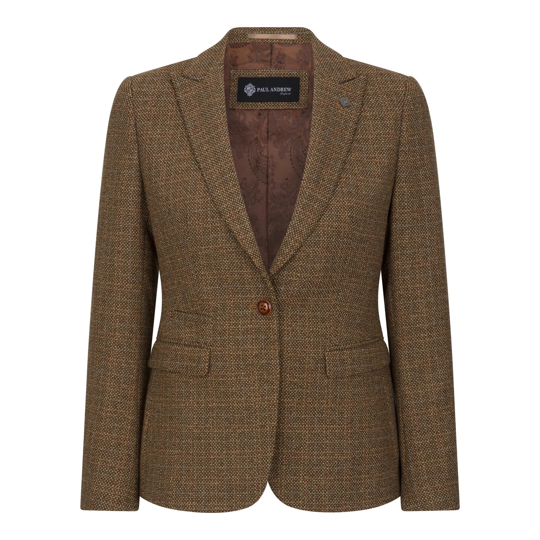 Ralph - Sacou croit croit din tweed maro pentru femei