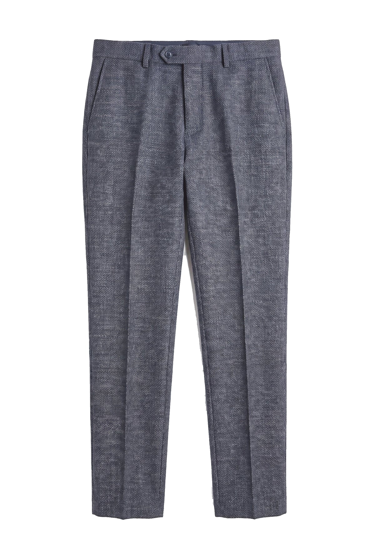Ralph - Pantaloni bărbătești din tweed bleumarin