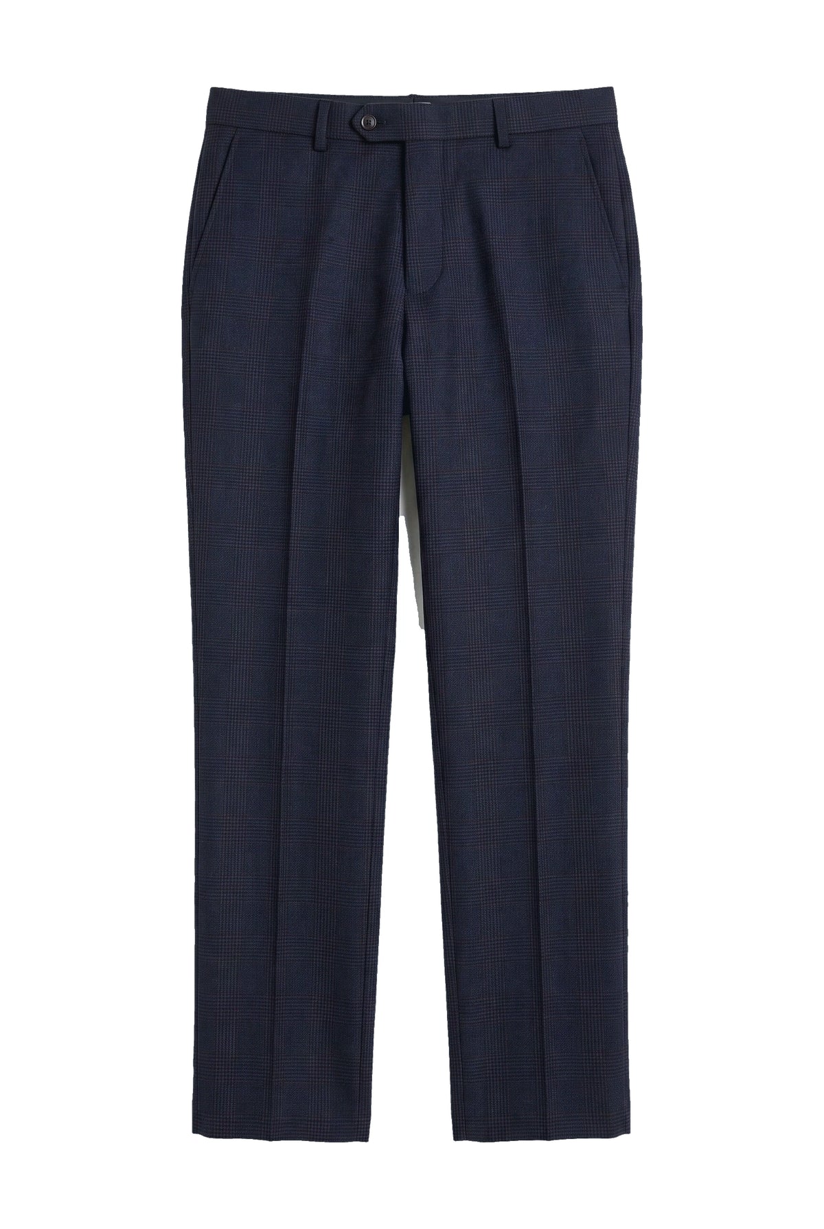 Regent - Pantaloni bărbătești în carouri bleumarin