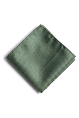 Set cadou cravată verde texturată din satin de mătase, butoni de manșetă, cravată din satin mat