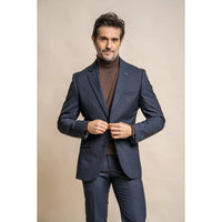 Seeba - Men's Classic Navy Blue Blazer