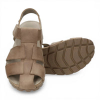 Stanley C8 - Sandale bărbătești din piele taupe impermeabile