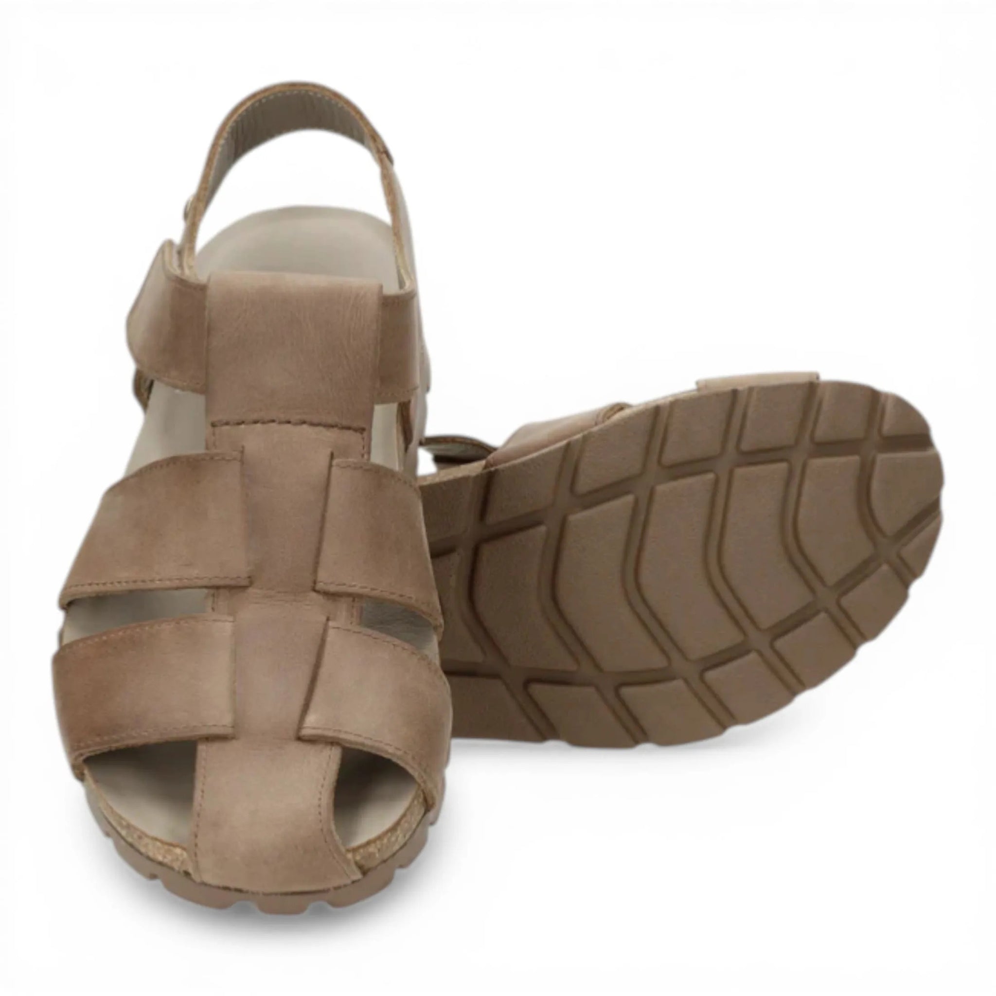 Stanley C8 - Sandale bărbătești din piele taupe impermeabile