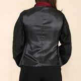 Vestă de damă din tweed cu model herringbone, roșu vin, clasică, anii 1920