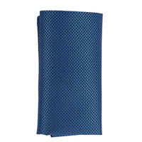 Men's Tie Pocket Sqaure Set Formal Solid Necktie - Blue