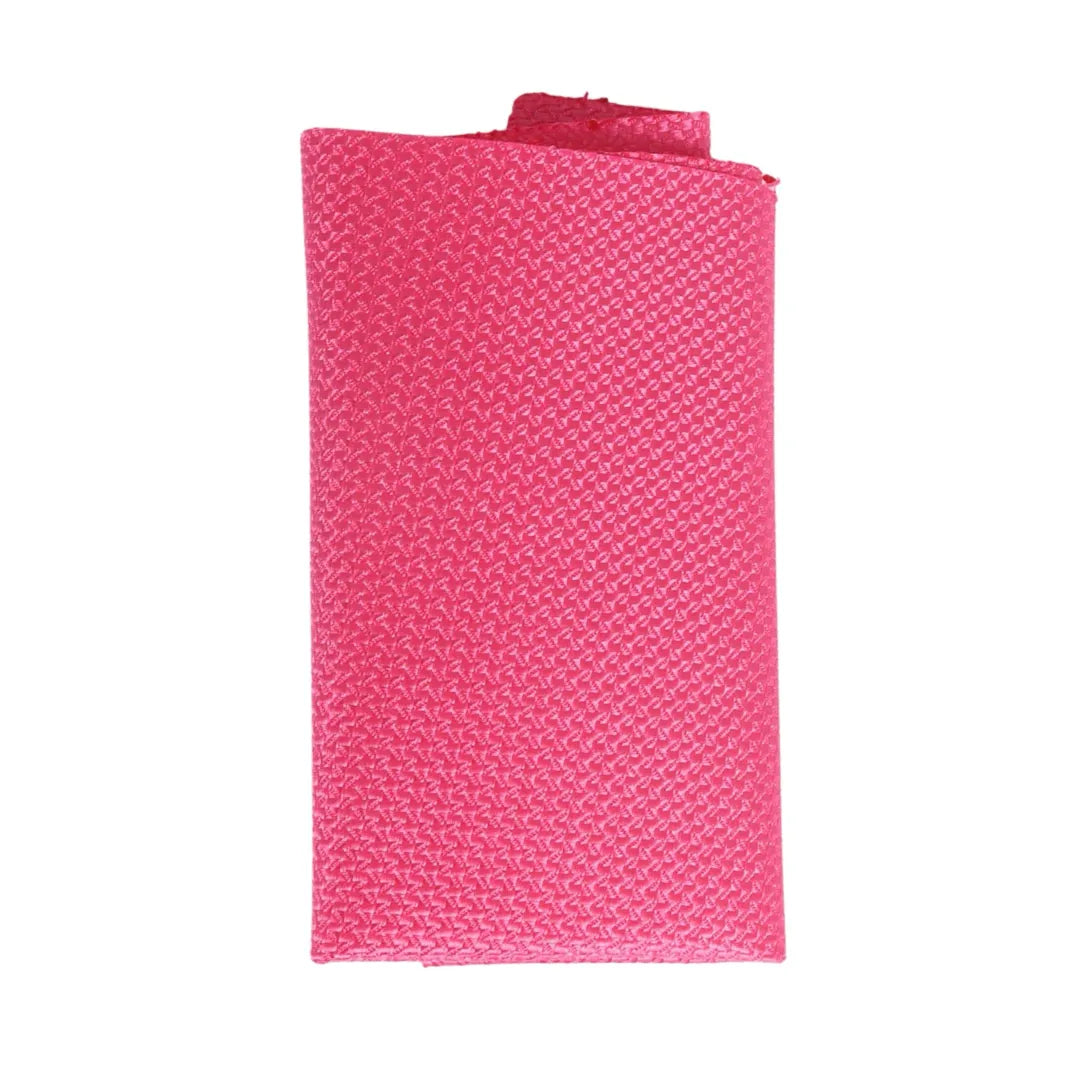 Men's Tie Pocket Sqaure Set Formal Solid Necktie - Fuschia
