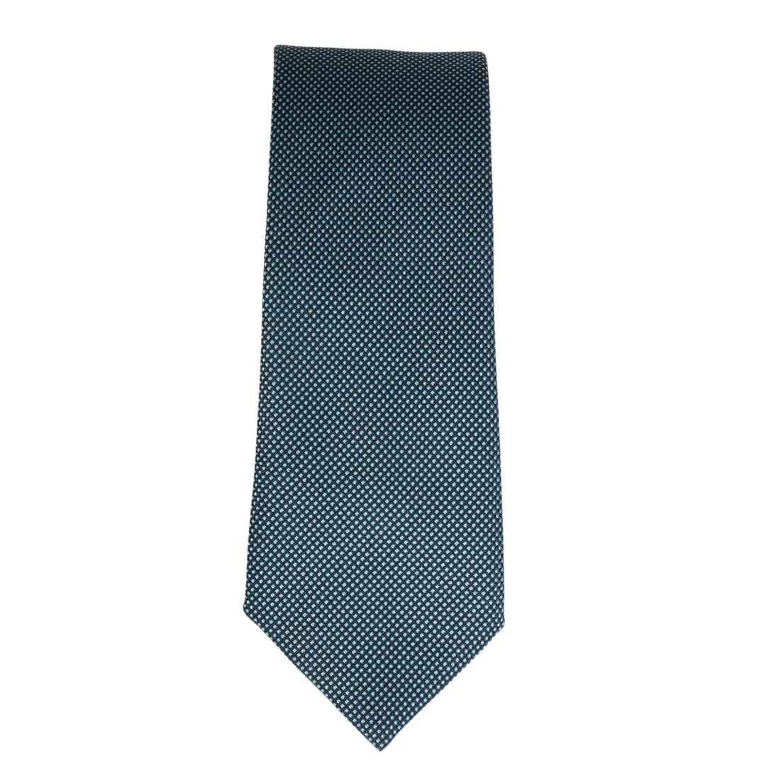 Men's Tie Pocket Sqaure Set Formal Solid Necktie - Turquoise