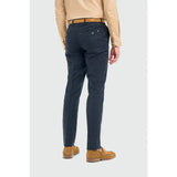 Torino - Pantaloni formali bărbătești în carouri bleumarin