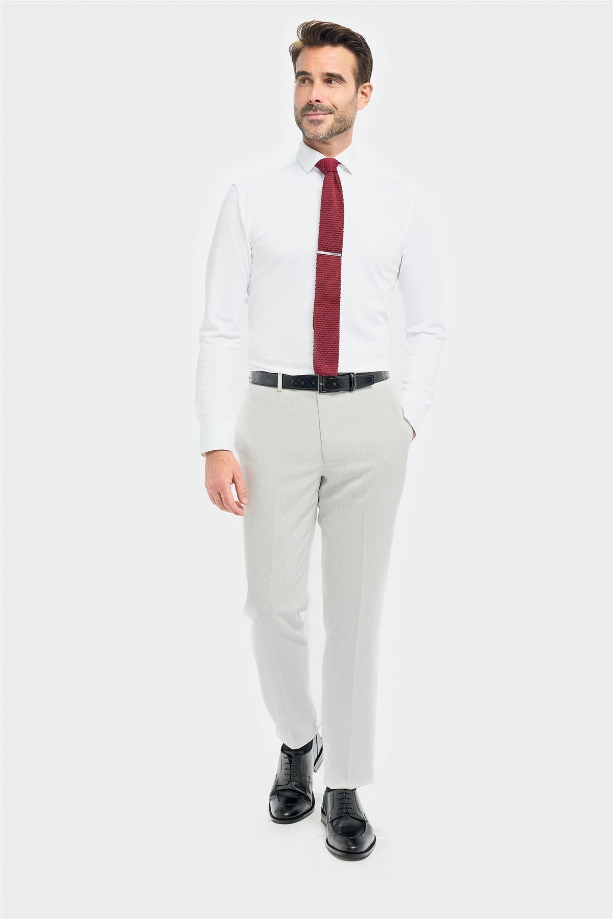 Tropez - Pantaloni eleganti gri pentru bărbați