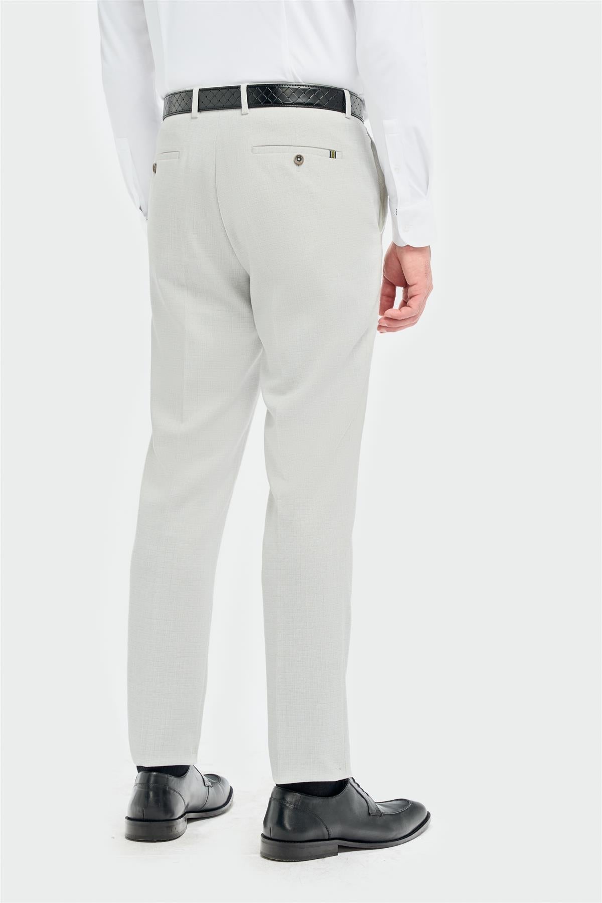 Tropez - Pantaloni eleganti gri pentru bărbați