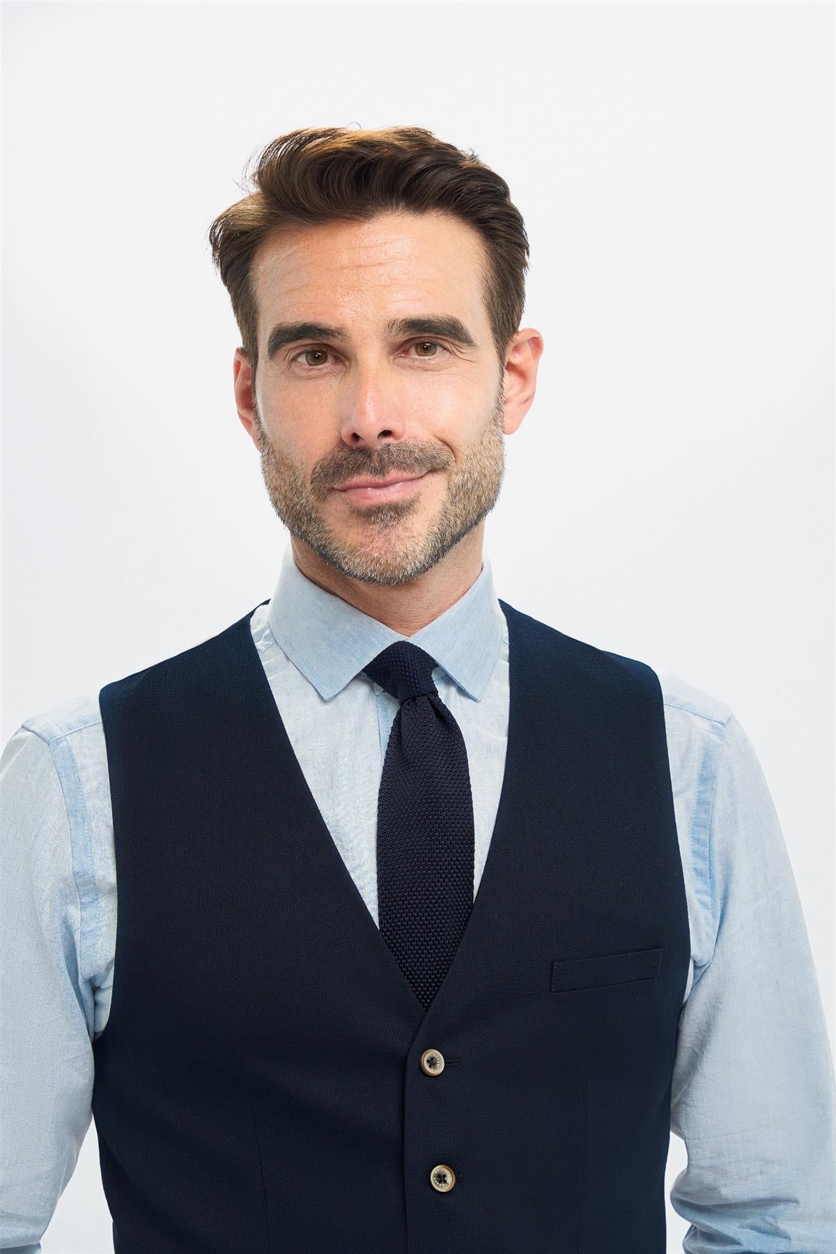 Tropez - Vestă bărbătească bleumarin