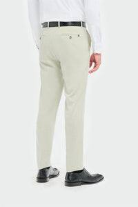 Tropez - Pantaloni formali bărbătești verde salvie