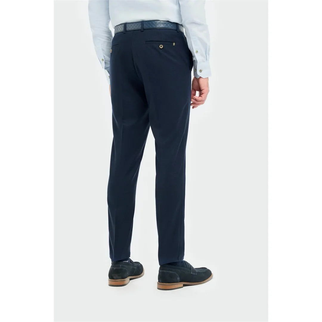 Tropez - Pantaloni formali bleumarin pentru bărbați