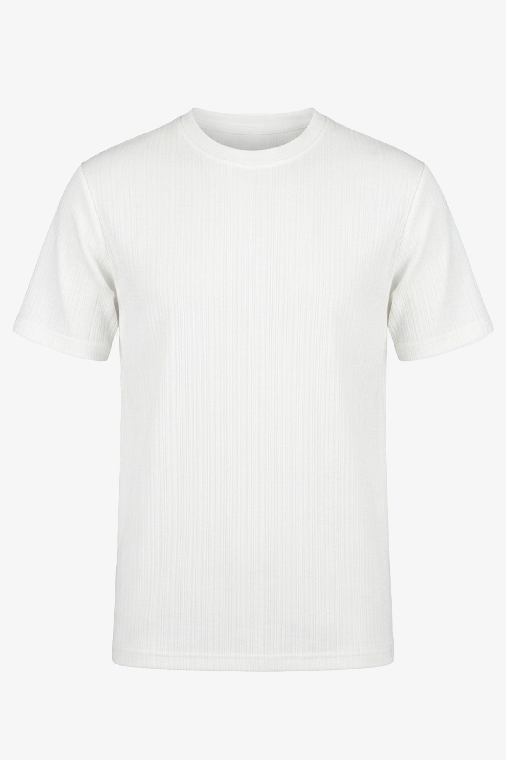 Tricou clasic cu nervuri albe pentru bărbați