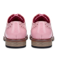 Wolf - Pantofi eleganți bărbătești cu imprimeu floral roz și vârfuri laterale
